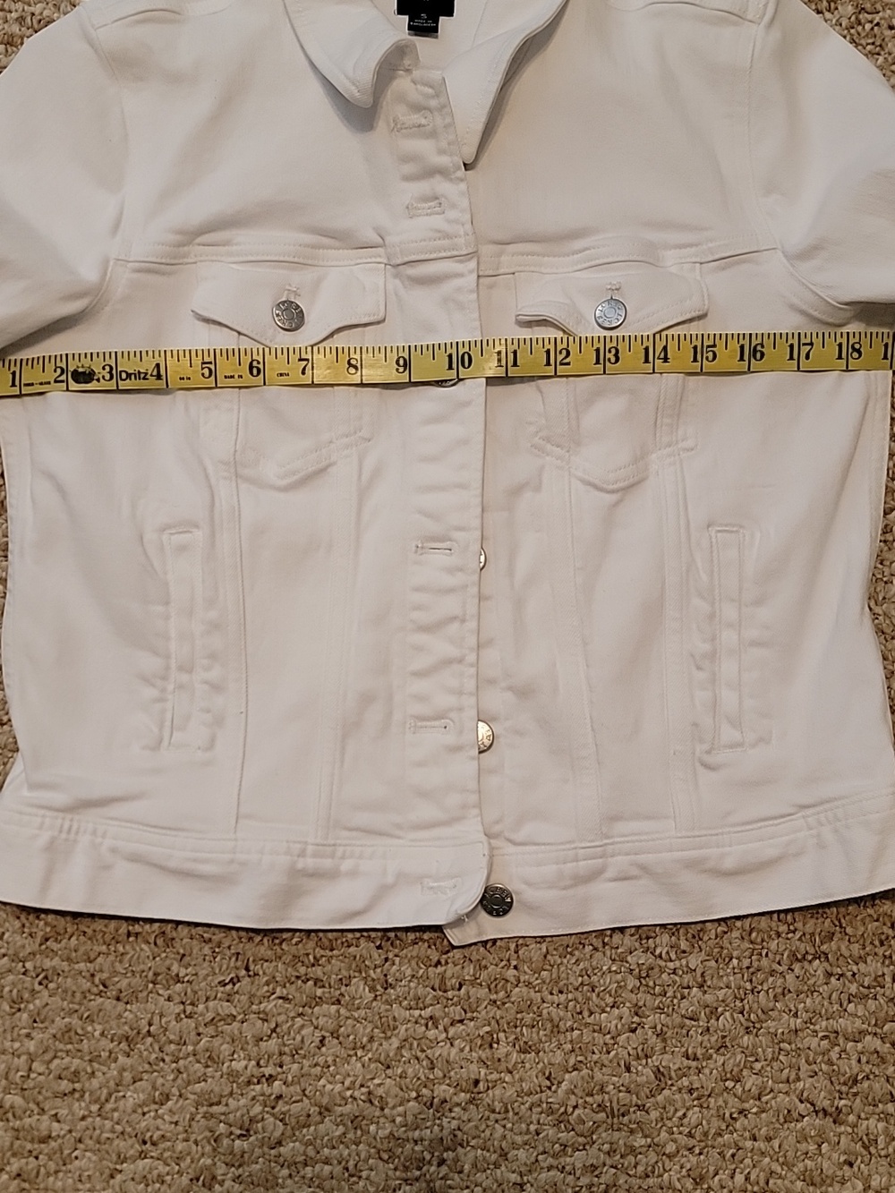 J. Crew Bright White Denim Jacket - Picture 9 of 9